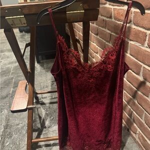 Twilight Hours Camisole Dress in burgundy